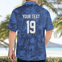 Custom Italy Football Hawaiian Shirt Gli Azzurri Renaissance Art Blue Version