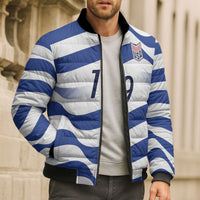 Custom World Football 2026 USA Bomber Puffer Jacket Stars Stripes Football Supporter