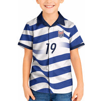 Custom World Football 2026 USA Kid Hawaiian Shirt Stars Stripes Football Supporter