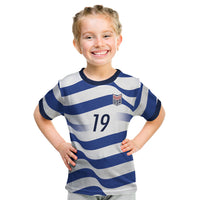 Custom World Football 2026 USA Kid T Shirt Stars Stripes Football Supporter