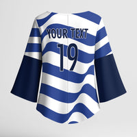 Custom World Football 2026 USA Kimono Sleeve Blouse Stars Stripes Football Supporter