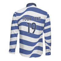 Custom World Football 2026 USA Long Sleeve Button Shirt Stars Stripes Football Supporter