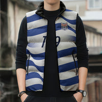 Custom World Football 2026 USA Sleeveless Puffer Jacket Stars Stripes Football Supporter