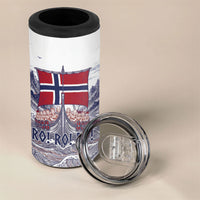 Custom Norway Football 4 in 1 Can Cooler Tumbler Ro Ro Ro Viking Glory