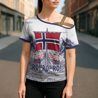 Custom Norway Football Cross Shoulder Shirt Ro Ro Ro Viking Glory