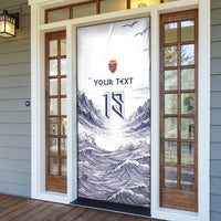 Custom Norway Football Door Cover Ro Ro Ro Viking Glory