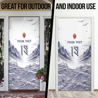 Custom Norway Football Door Cover Ro Ro Ro Viking Glory