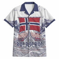 Custom Norway Football Hawaiian Shirt Ro Ro Ro Viking Glory