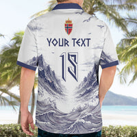 Custom Norway Football Hawaiian Shirt Ro Ro Ro Viking Glory
