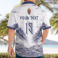 Custom Norway Football Hawaiian Shirt Ro Ro Ro Viking Glory