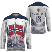 Custom Norway Football Hockey Jersey Ro Ro Ro Viking Glory