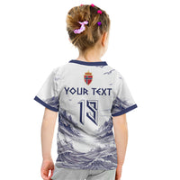 Custom Norway Football Kid T Shirt Ro Ro Ro Viking Glory