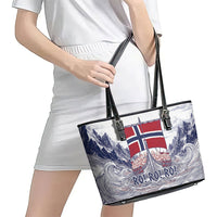Norway Football Leather Tote Bag Ro Ro Ro Viking Glory