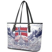 Norway Football Leather Tote Bag Ro Ro Ro Viking Glory