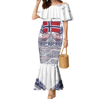 Custom Norway Football Mermaid Dress Ro Ro Ro Viking Glory