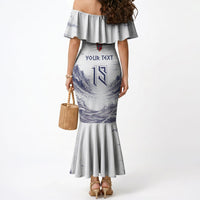 Custom Norway Football Mermaid Dress Ro Ro Ro Viking Glory