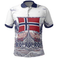 Custom Norway Football Polo Shirt Ro Ro Ro Viking Glory