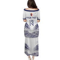 Custom Norway Football Puletasi Ro Ro Ro Viking Glory