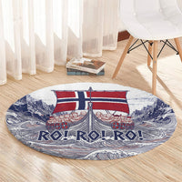 Norway Football Round Carpet Ro Ro Ro Viking Glory