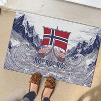Norway Football Rubber Doormat Ro Ro Ro Viking Glory