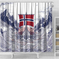 Norway Football Shower Curtain Ro Ro Ro Viking Glory