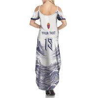 Custom Norway Football Summer Maxi Dress Ro Ro Ro Viking Glory