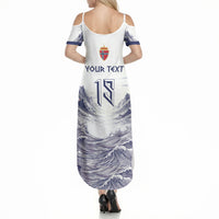 Custom Norway Football Summer Maxi Dress Ro Ro Ro Viking Glory