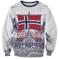 Custom Norway Football Sweatshirt Ro Ro Ro Viking Glory