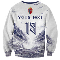 Custom Norway Football Sweatshirt Ro Ro Ro Viking Glory