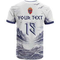 Custom Norway Football T Shirt Ro Ro Ro Viking Glory