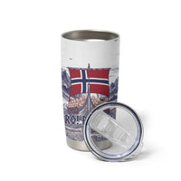 Custom Norway Football Tumbler Cup Ro Ro Ro Viking Glory