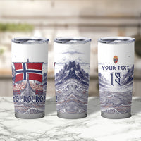 Custom Norway Football Tumbler Cup Ro Ro Ro Viking Glory