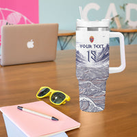 Custom Norway Football Tumbler With Handle Ro Ro Ro Viking Glory
