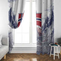 Norway Football Window Curtain Ro Ro Ro Viking Glory
