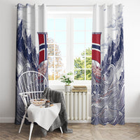 Norway Football Window Curtain Ro Ro Ro Viking Glory