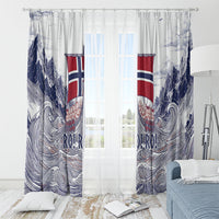 Norway Football Window Curtain Ro Ro Ro Viking Glory