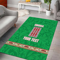Personalized Italy Umbria Area Rug Flag Style - Wonder Print Shop