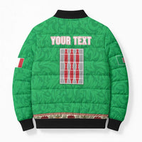 Personalized Italy Umbria Bomber Puffer Jacket Flag Style LT19