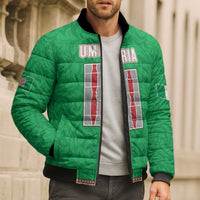 Personalized Italy Umbria Bomber Puffer Jacket Flag Style LT19