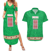Personalized Italy Umbria Couples Matching Summer Maxi Dress and Hawaiian Shirt Flag Style LT19