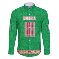 Personalized Italy Umbria Family Matching Long Sleeve Bodycon Dress and Hawaiian Shirt Flag Style LT19