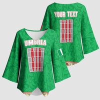 Personalized Italy Umbria Kimono Sleeve Blouse Flag Style LT19
