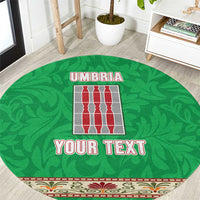 Personalized Italy Umbria Round Carpet Flag Style - Wonder Print Shop