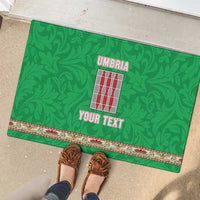 Personalized Italy Umbria Rubber Doormat Flag Style - Wonder Print Shop