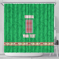 Personalized Italy Umbria Shower Curtain Flag Style - Wonder Print Shop