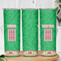 Personalized Italy Umbria Skinny Tumbler Flag Style - Wonder Print Shop