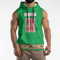 Personalized Italy Umbria Sleeveless Hoodie Flag Style LT19