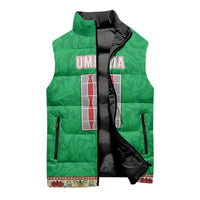 Personalized Italy Umbria Sleeveless Puffer Jacket Flag Style LT19