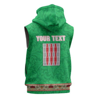 Personalized Italy Umbria Sleeveless Zip Hoodie Flag Style LT19
