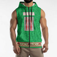 Personalized Italy Umbria Sleeveless Zip Hoodie Flag Style LT19